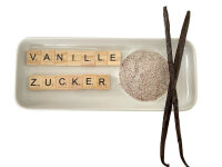 Vanillezucker Florika Vanille 100 g  mit echter gemahlener Gourmet Vanille zum Backen und Süßen